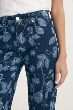 Printed classic jean
