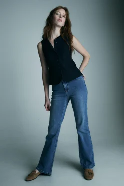 Push up high waist bootcut jeans