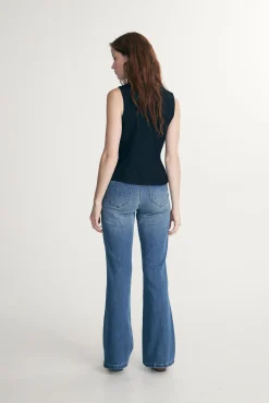 Push up high waist bootcut jeans
