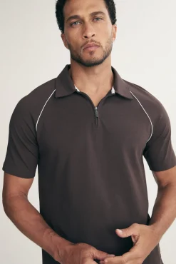 Raglan sleeve polo