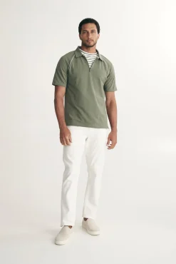Raglan sleeve polo
