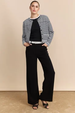 Ribbed t-shirt with crew neck