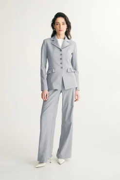 Ruffled fitted jacket
