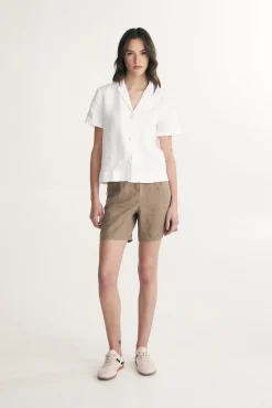 Short sleeve linen shirt