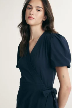 Short sleeve romper dress