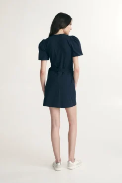 Short sleeve romper dress