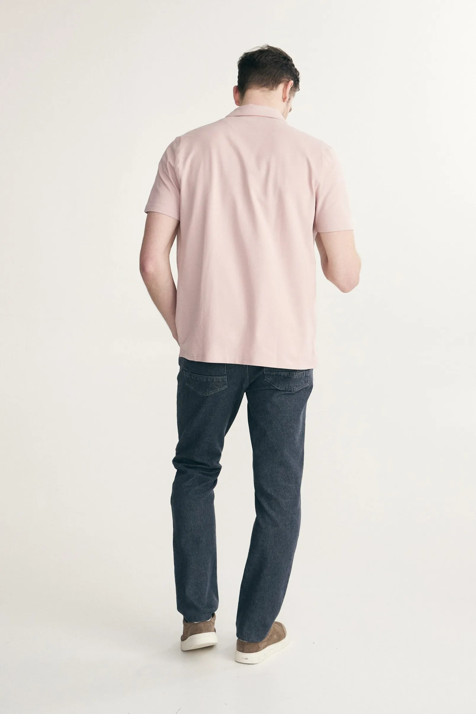 Short sleeves pique shirt