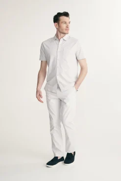 Short sleeves pique shirt