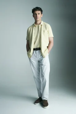 Short sleeves pique shirt