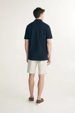 Short sleeves pique shirt
