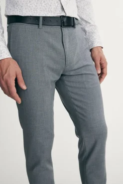 Slash pocket slim fit pants