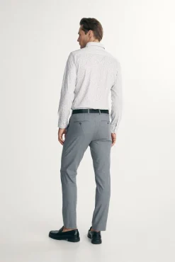 Slash pocket slim fit pants