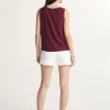 Sleeveless top with bows