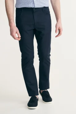 Solid colour slim fit pant