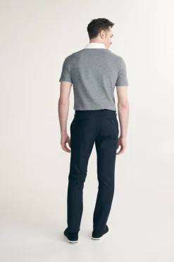 Solid colour slim pant