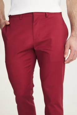 Solid colour slim pant