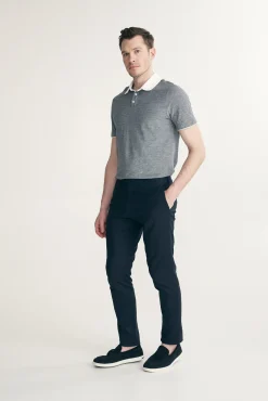 Solid colour slim pant