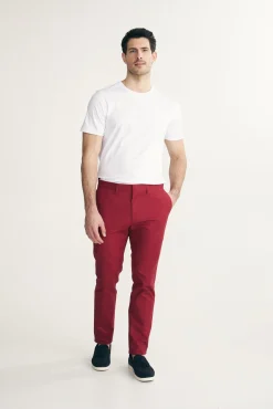 Solid colour slim pant