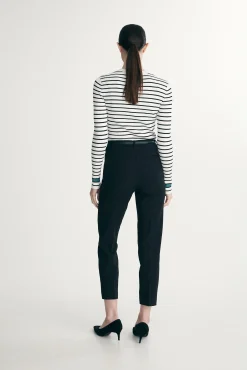 Straight cropped pants
