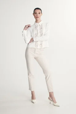 Straight cropped pants