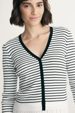 Striped cardigan