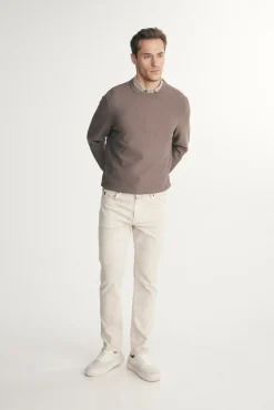 Sweater with shoulder zipper