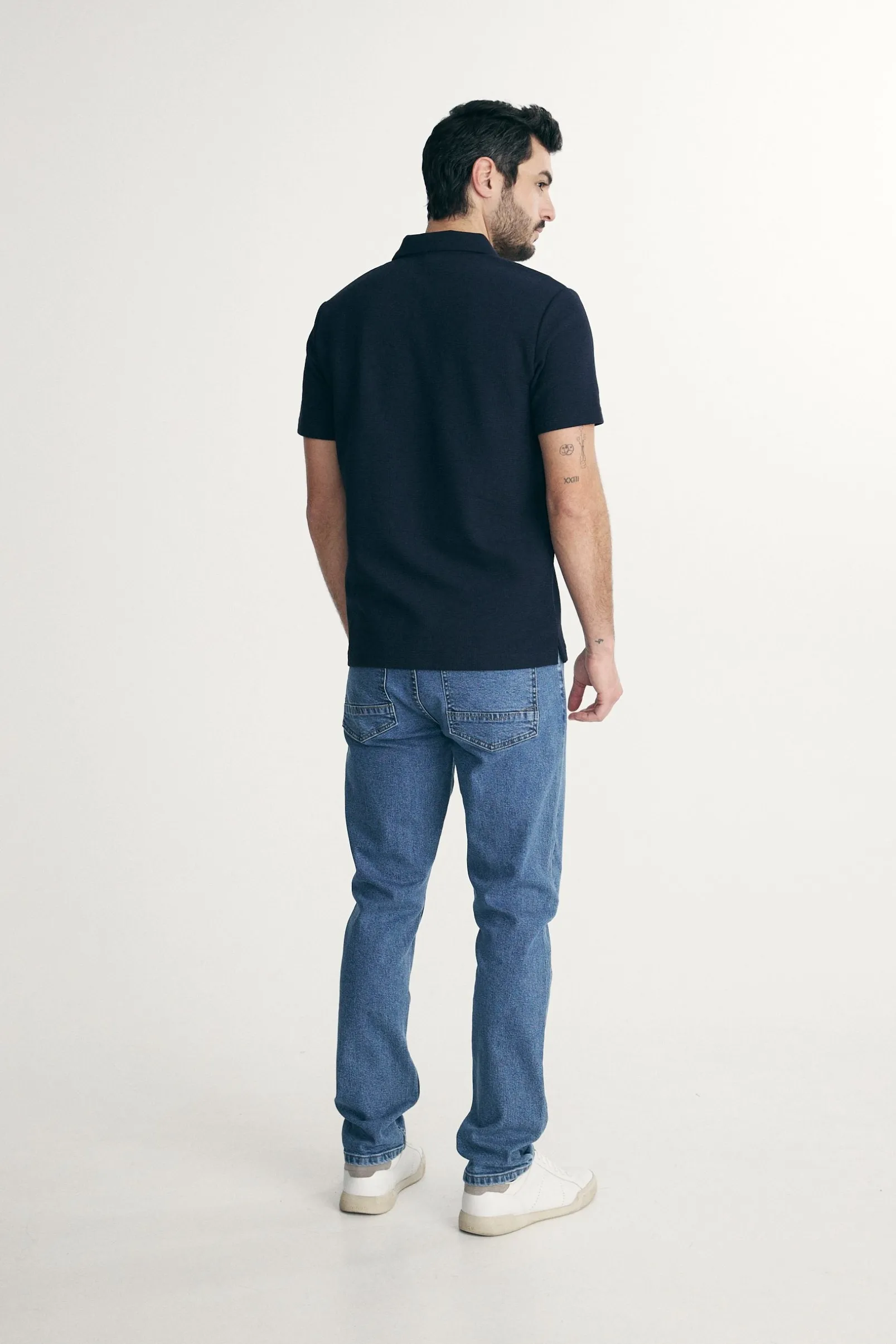 Textured polo
