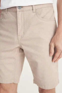 Textured slim fit bermuda
