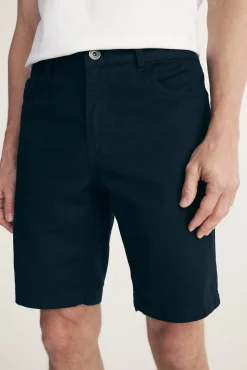 Textured slim fit bermuda