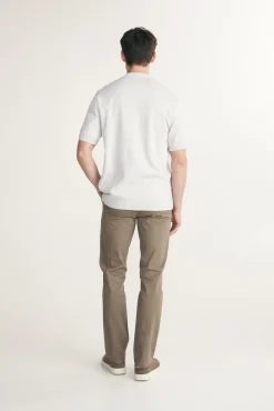 Textured vertical stripes knitted shirt