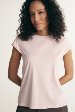 T-shirt with cap sleeve