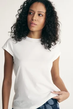 T-shirt with cap sleeve