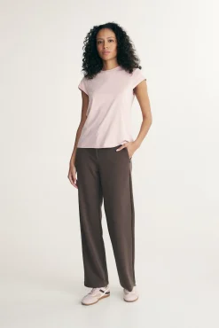 T-shirt with cap sleeve