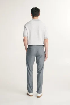 Two tone textured knitted polo
