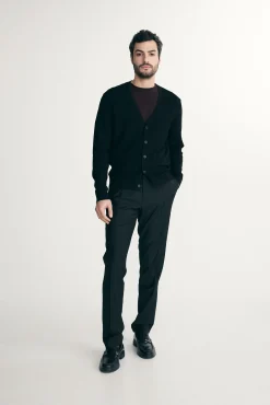 V-neck cardigan
