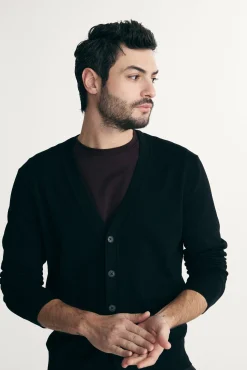 V-neck cardigan