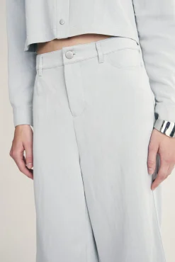 Wide leg crop high waist pants