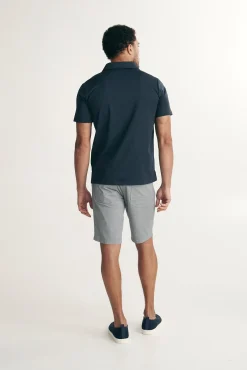 Zip-up technical polo